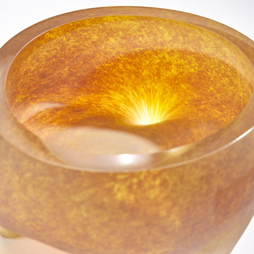 Global Views Frosted Irys Gelp Freeform Tripod Bowl