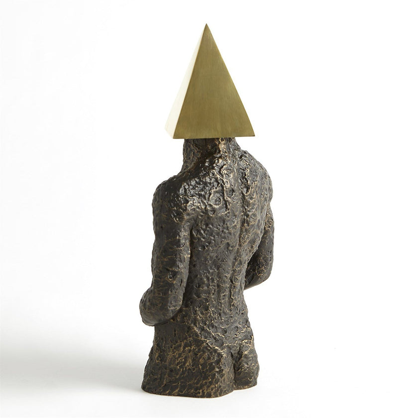 Global Views Bronze Pyramid Hero