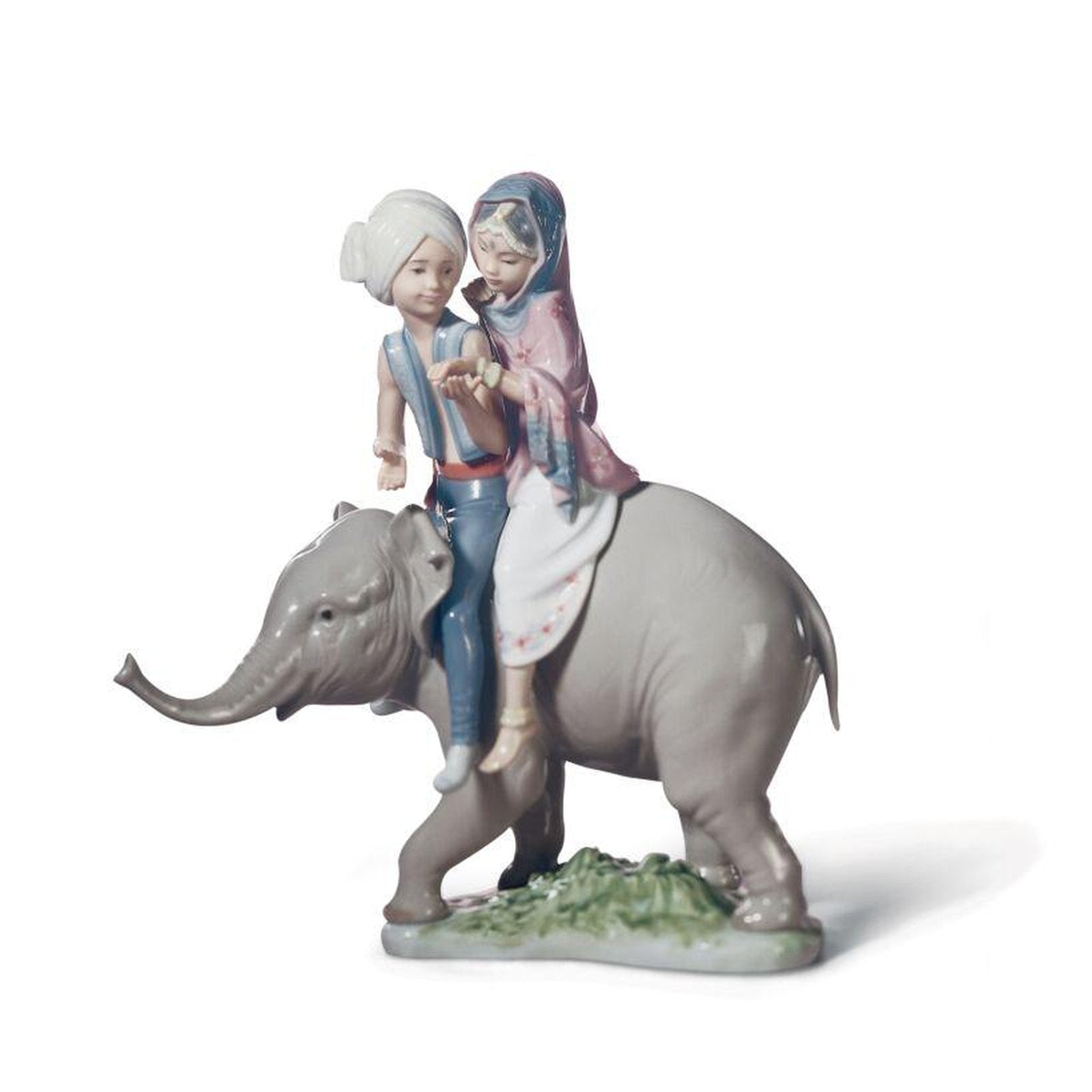 Lladro Hindu Children Figurine