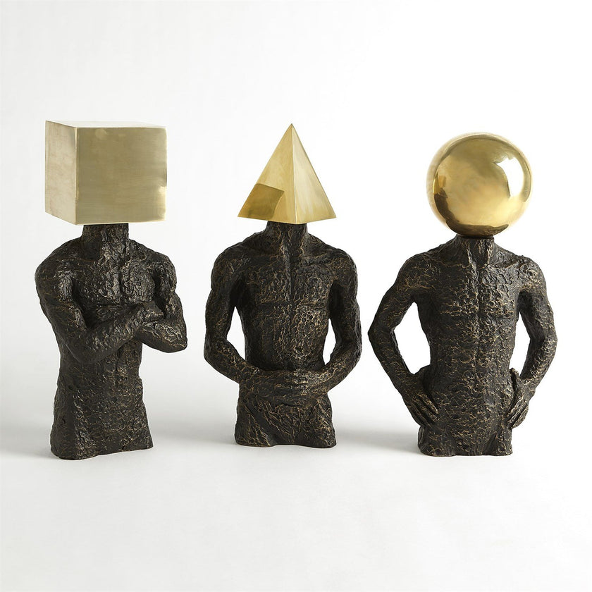 Global Views Bronze Pyramid Hero