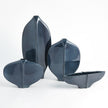 Global Views Blue Center Ridge Vase