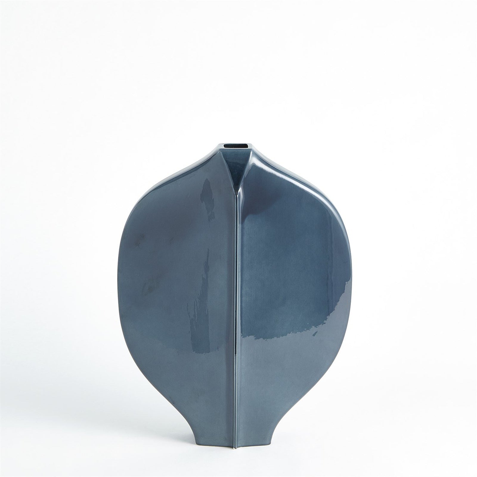 Global Views Blue Center Ridge Vase