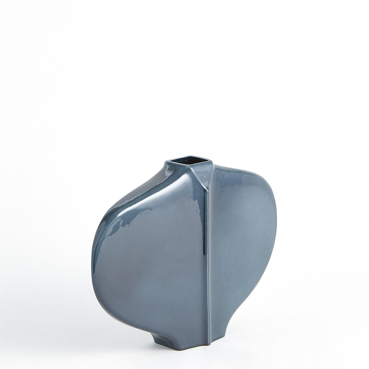 Global Views Blue Center Ridge Vase