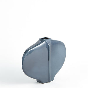 Global Views Blue Center Ridge Vase