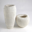 Global Views Ivory Brown Edge Baleen Cachepot