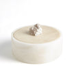 Global Views Alabaster Round Box w/Rock Finial