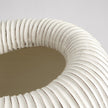 Global Views Ivory Brown Edge Baleen Cachepot