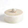 Global Views Alabaster Round Box w/Rock Finial
