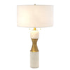 Global Views Marble Cinch Lamp - White