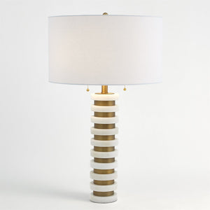 Global Views Marble Stack Lamp