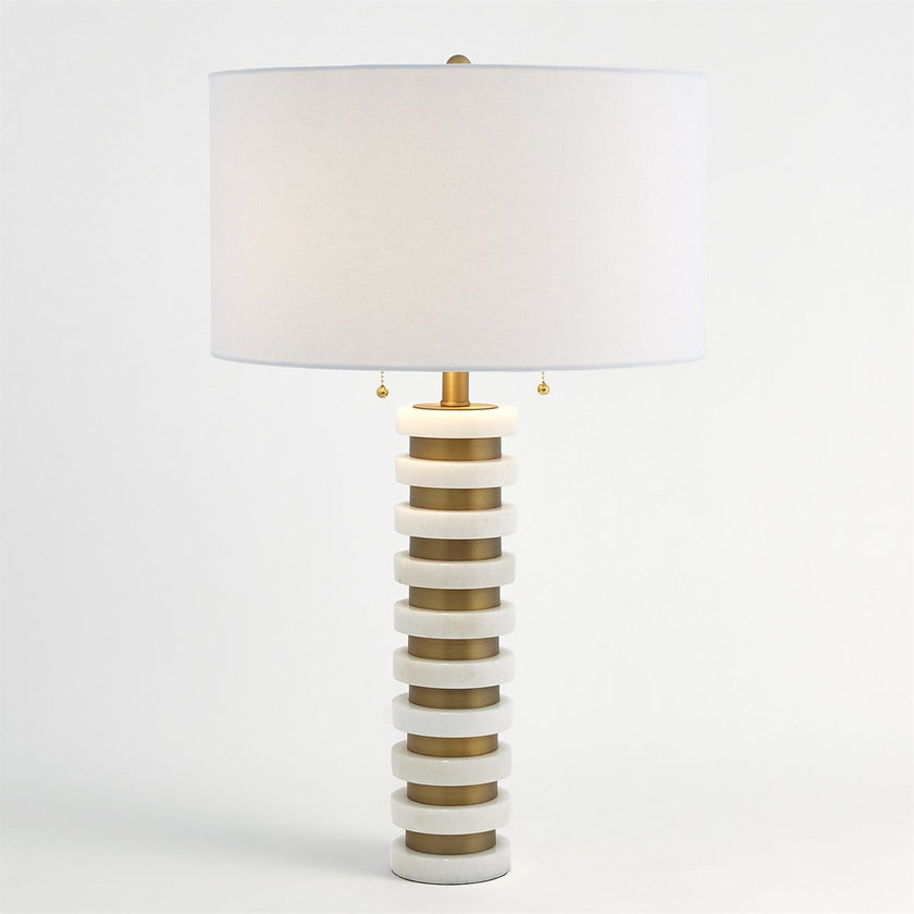 Global Views Marble Stack Lamp