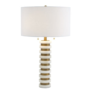 Global Views Marble Stack Lamp