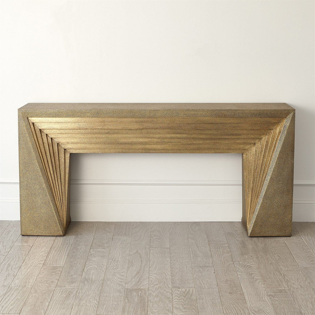 Global Views Brass Deco Console