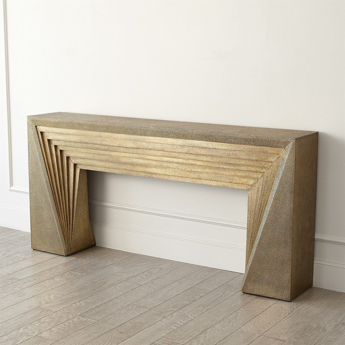Global Views Brass Deco Console