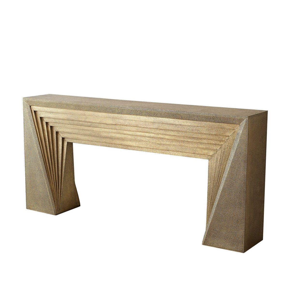 Global Views Brass Deco Console