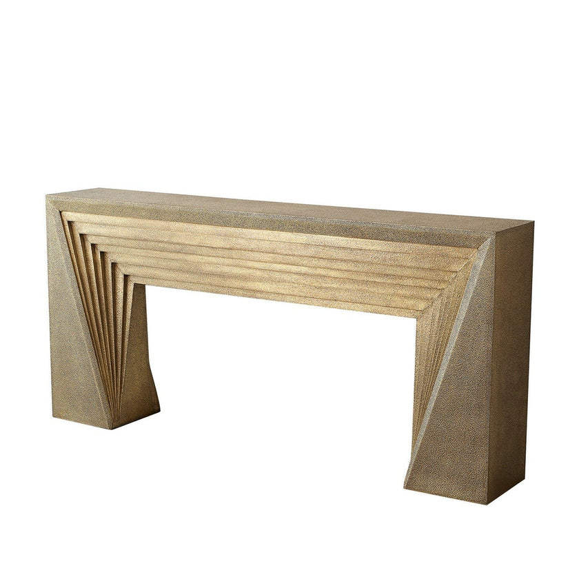 Global Views Brass Deco Console