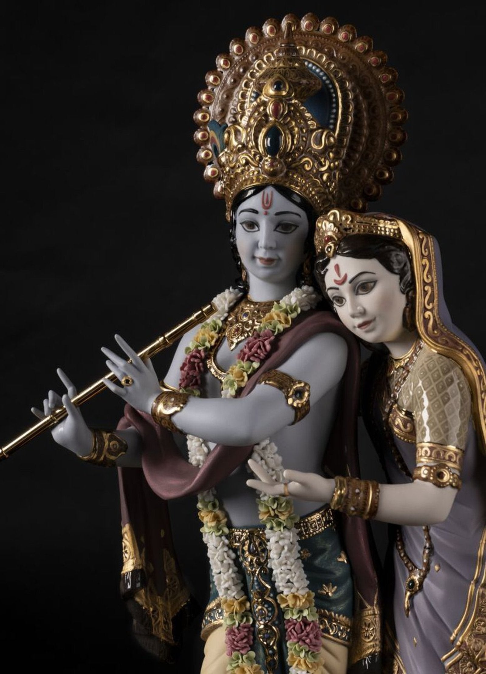 Lladro Radha Krishna Sculpture - Limited edition