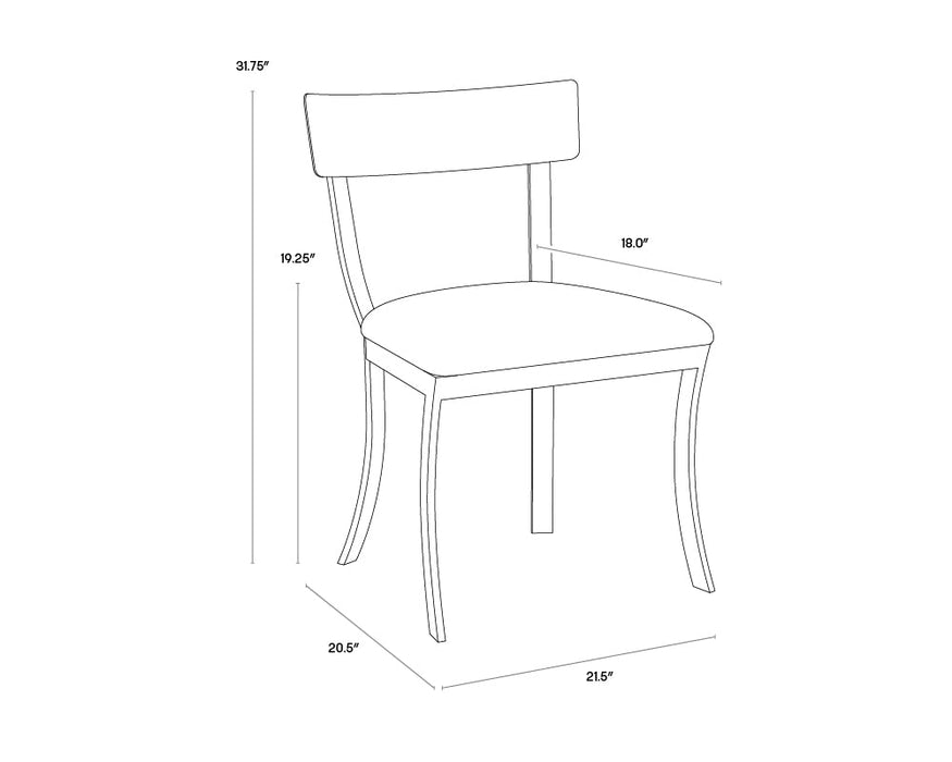 Sunpan Maiden Dining Chair - White - Set of 2