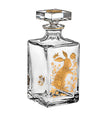 Vista Alegre Golden Whisky Decanter with Gold Rabbit