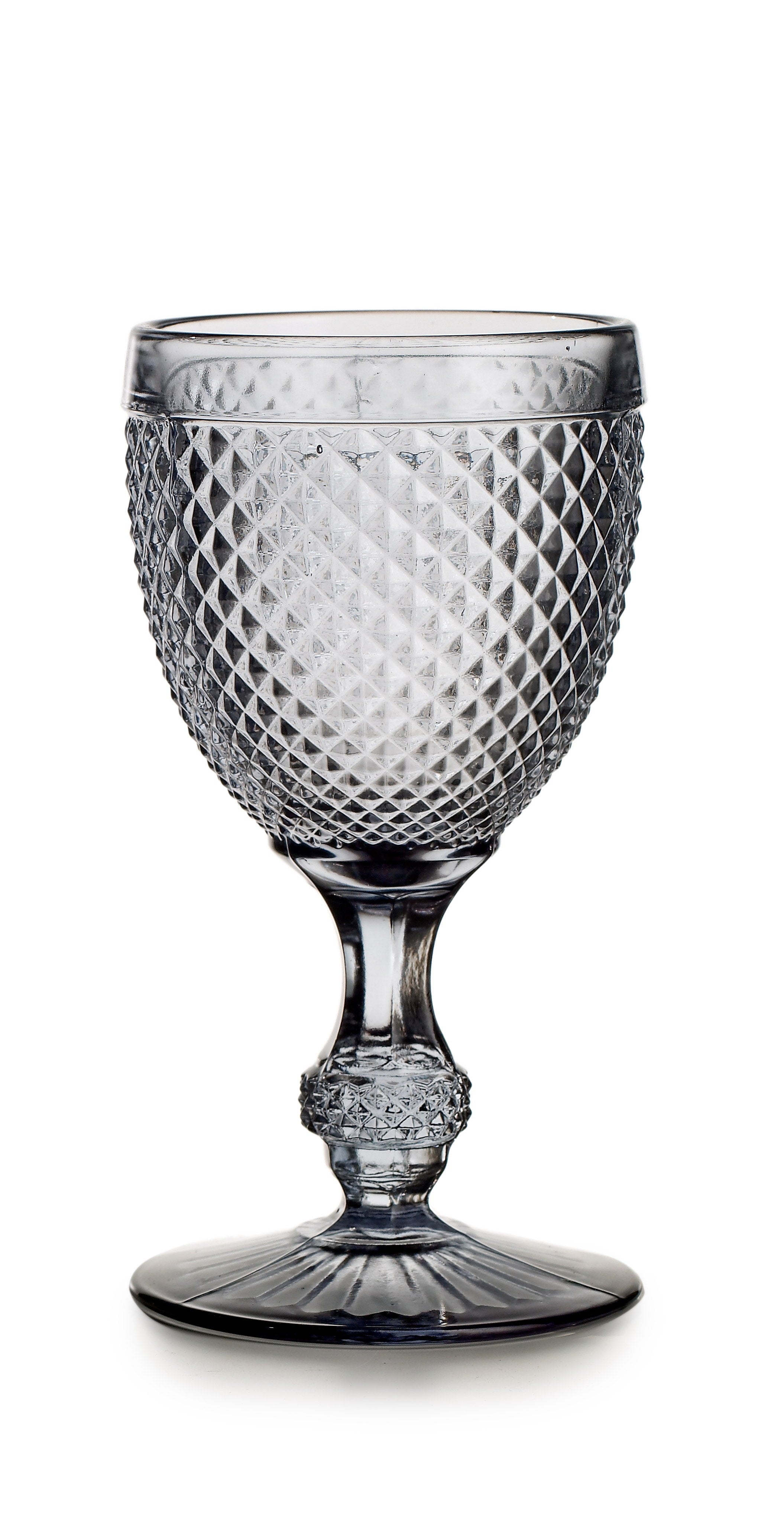 Vista Alegre Bicos Grey Water Goblets Grey - Set of 4