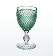 Vista Alegre Bicos Bicolor Goblet with Green Top
