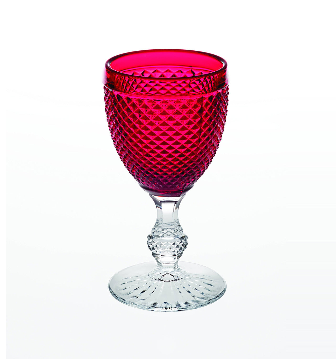 Vista Alegre Bicos Bicolor Goblet with Red Top