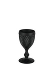 Vista Alegre Bicos Frosted Black Goblet - Set of 4