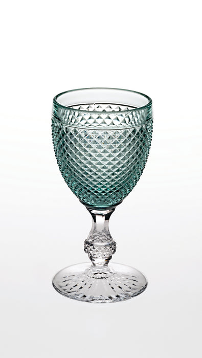 Vista Alegre Bicos Bicolor Goblet with Mint Top - Set of 4
