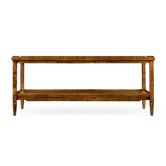 Jonathan Charles Casual Accents Distressed Coffee Table