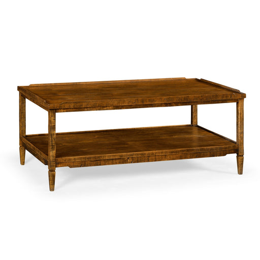 Jonathan Charles Casual Accents Distressed Coffee Table