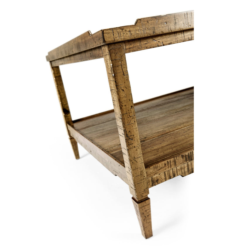 Jonathan Charles Casual Accents Distressed Coffee Table