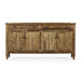 Jonathan Charles 34" Medium Driftwood Four Door Sideboard