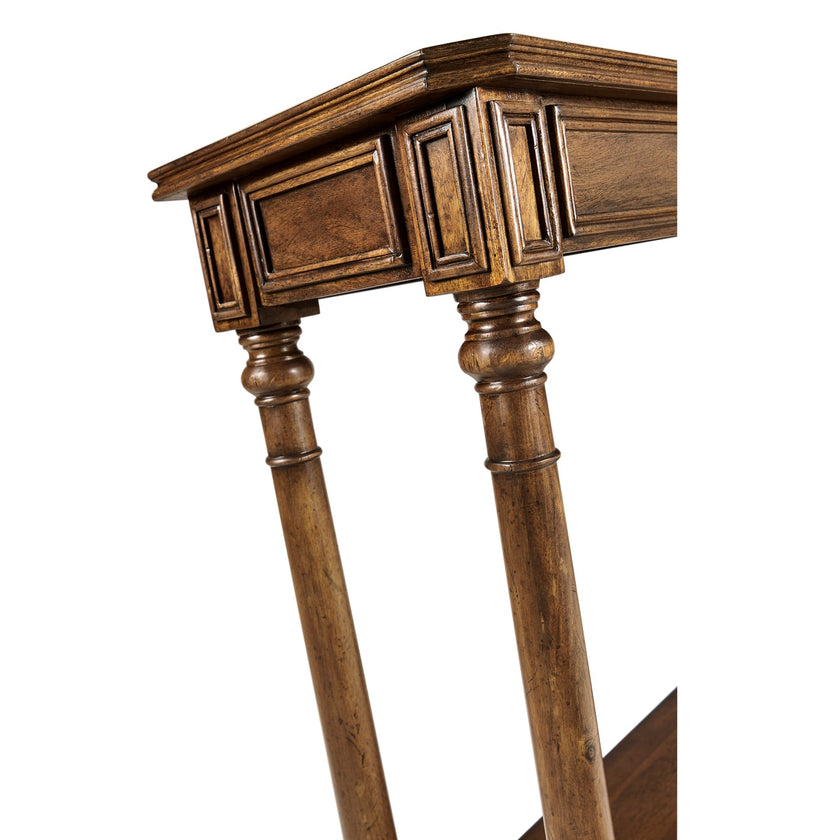 Jonathan Charles Curated Country Living Style Narrow Walnut Console