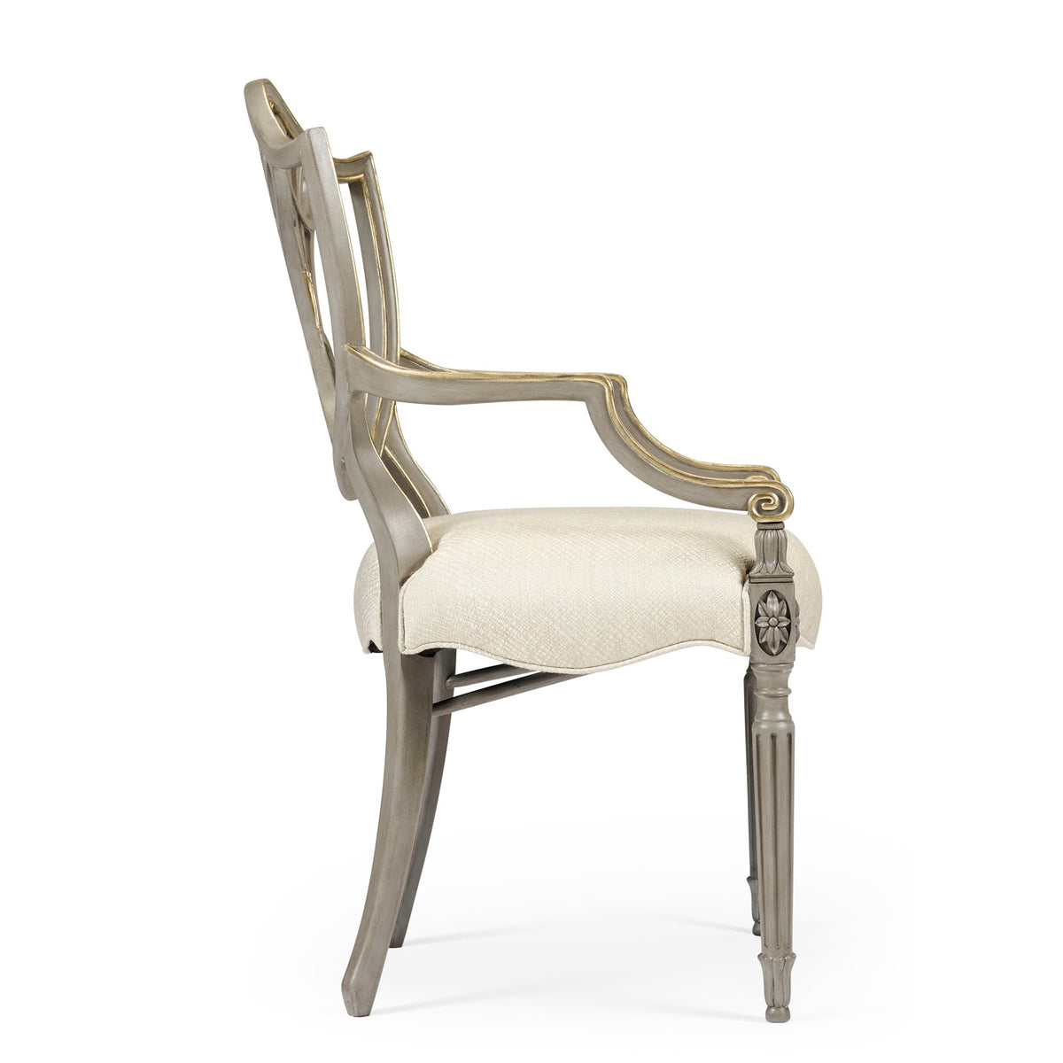 Jonathan Charles Buckingham Gilded Dining Armchair