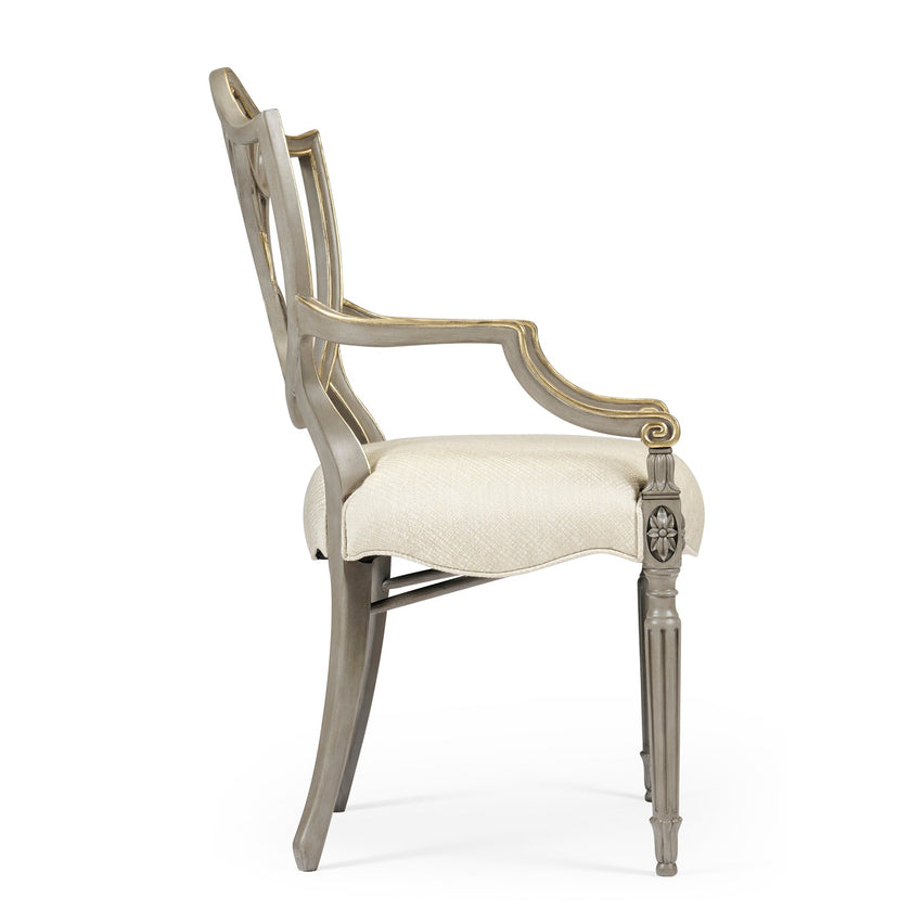 Jonathan Charles Buckingham Gilded Dining Armchair
