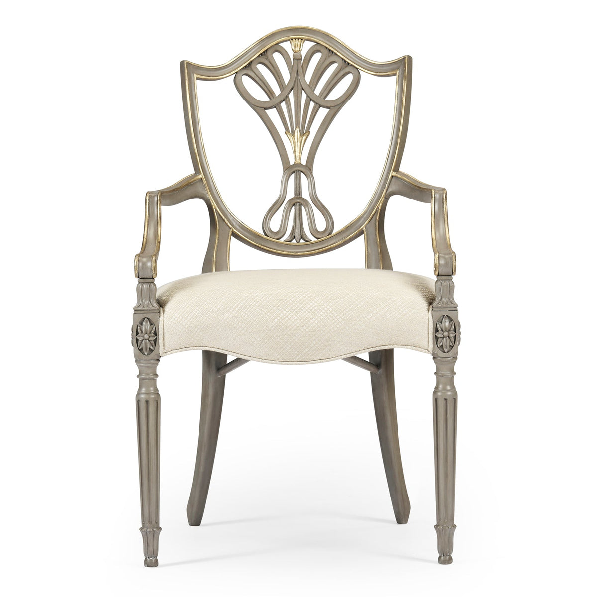 Jonathan Charles Buckingham Gilded Dining Armchair