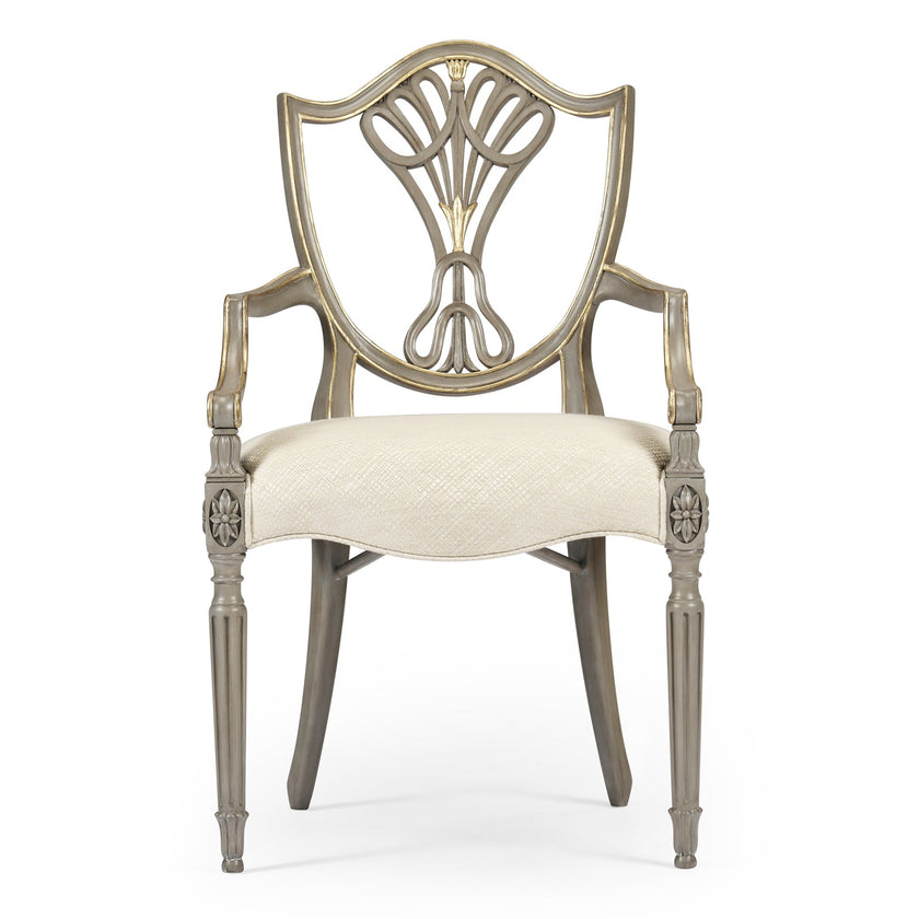 Jonathan Charles Buckingham Gilded Dining Armchair