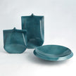 Global Views Low Bowl-Round-Teal