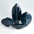 Global Views Blue Center Ridge Vase