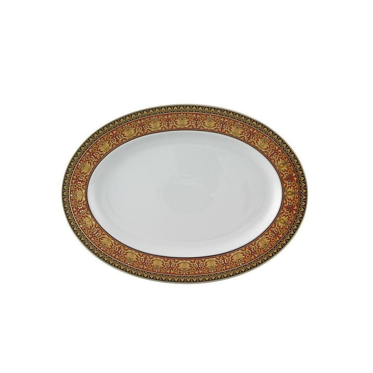 Versace Medusa Red Platter - 13.25 inch