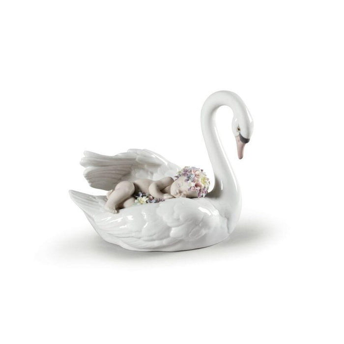 Lladro Drifting through Dreamland Swan Figurine