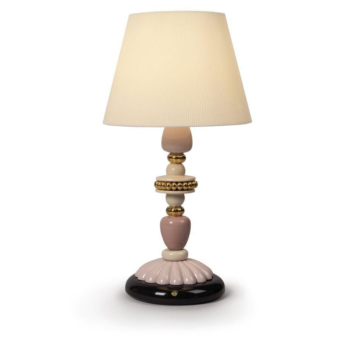 Lladro Firefly Table Lamp Pink and Golden Luster (US)