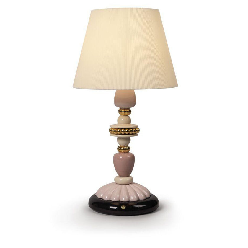 Lladro Firefly Table Lamp Pink and Golden Luster (US)