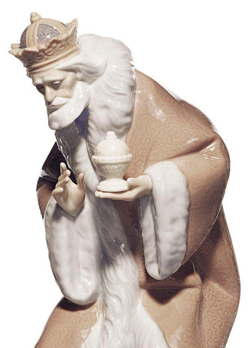 Lladro King Melchior Nativity Figurine-II