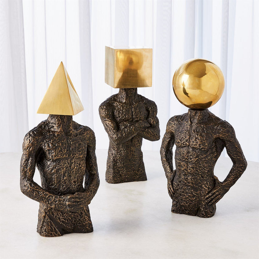 Global Views Bronze Pyramid Hero