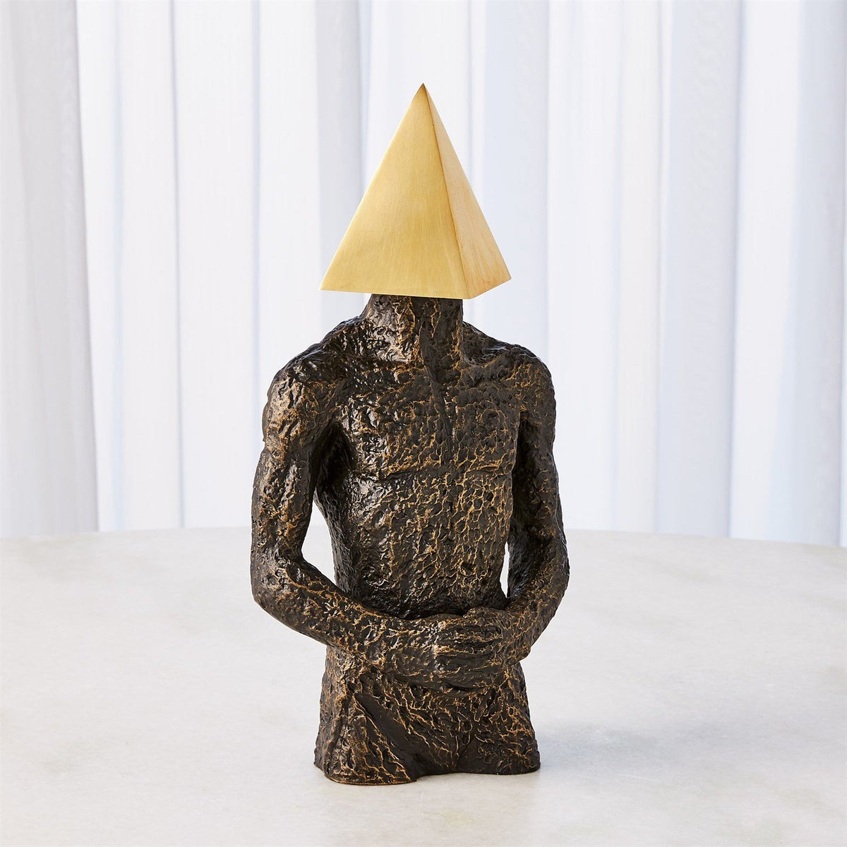 Global Views Bronze Pyramid Hero