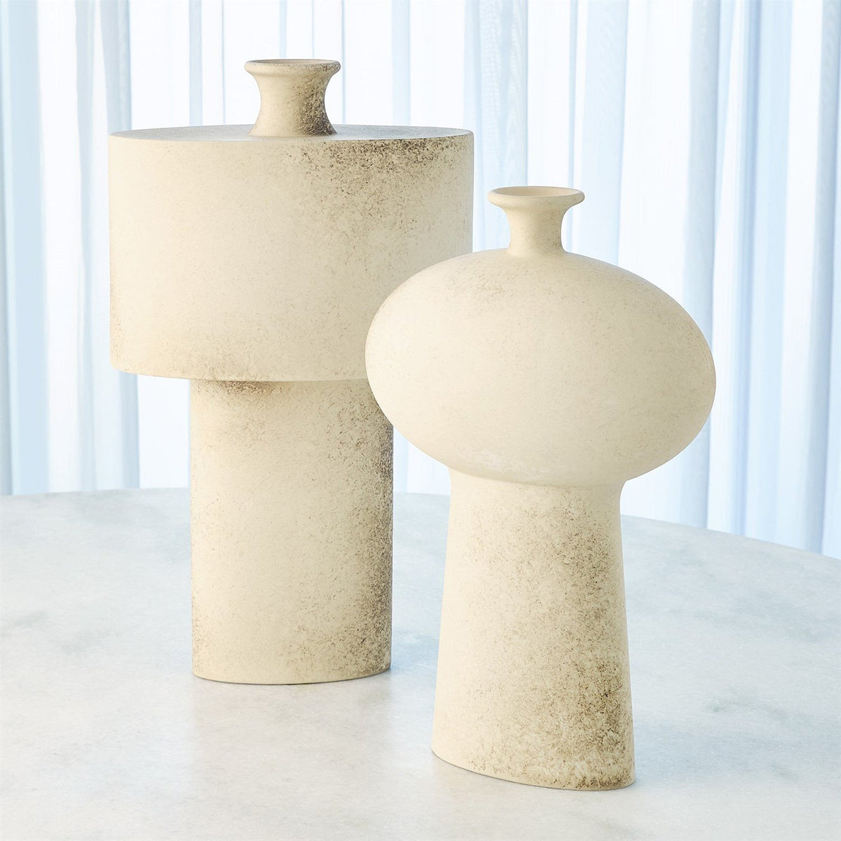 Global Views Ivory Folk Vase