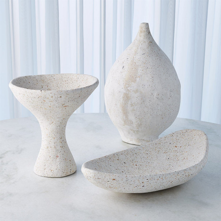 Global Views White Plaster Modernist Vase