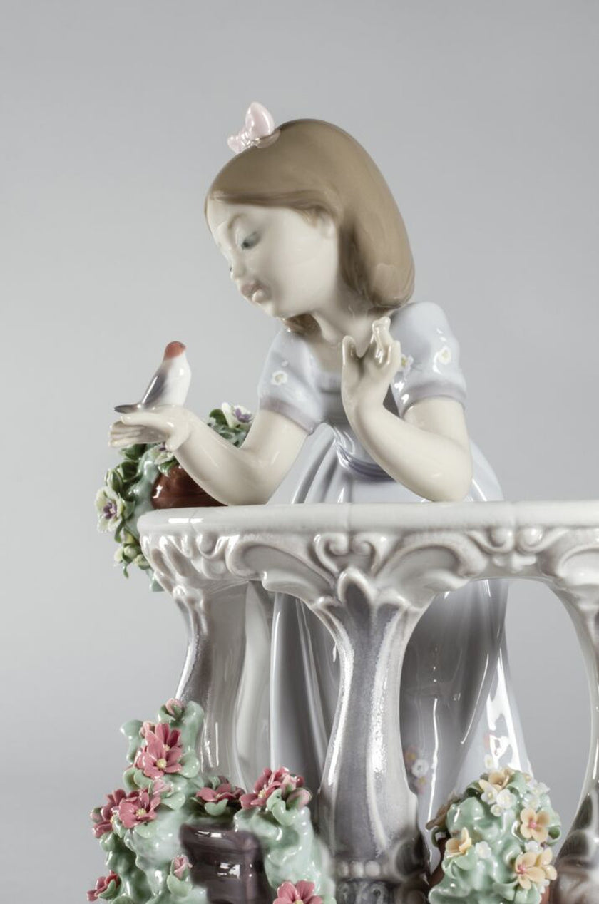Lladro Morning Song Girl Figurine