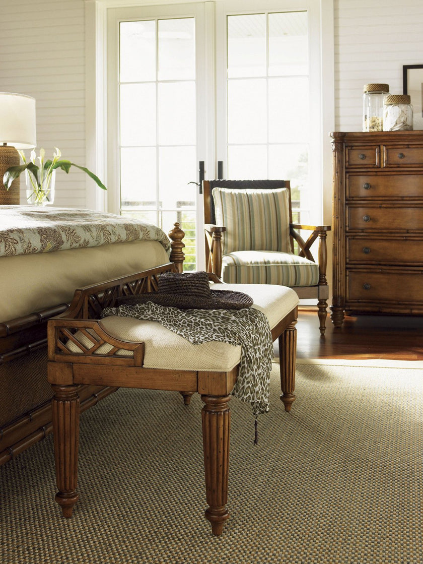 Tommy Bahama Home Island Estate Plantain Bed Bench